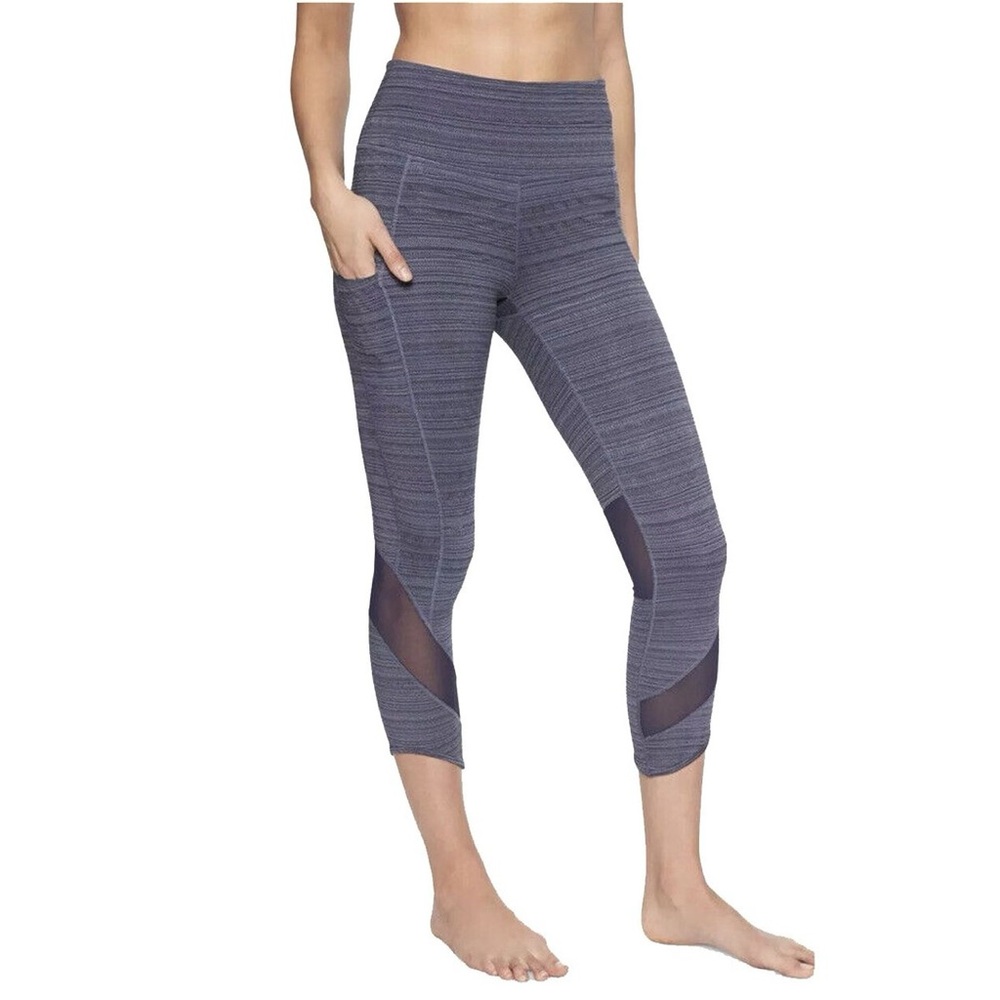 Athleta Jacquard mesh Chat to Town capri size xs like new